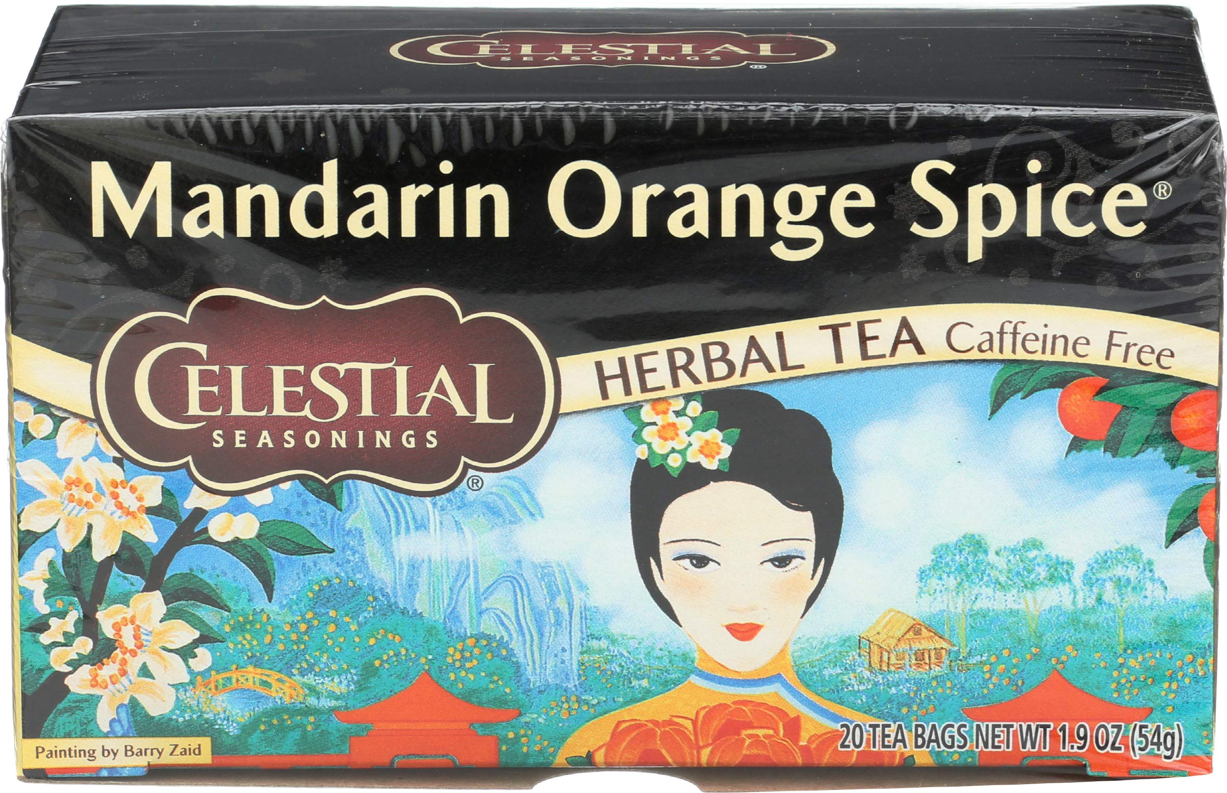 Celestial Seasonings Herbal Tea Mandarin Orange Spice Caffeine Free 20 Tea Bags 1.9 oz